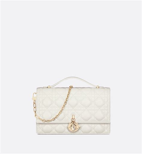 dior handles|Miss Dior Top Handle Bag Latte Cannage Lambskin.